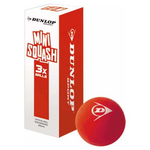 Dunlop Fun Mini Squashball für Kinder (3er-Pack)